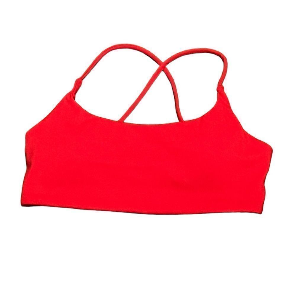 Women’s Red‎ Strappy Back Bikini Swim Top, Size S, NWOT